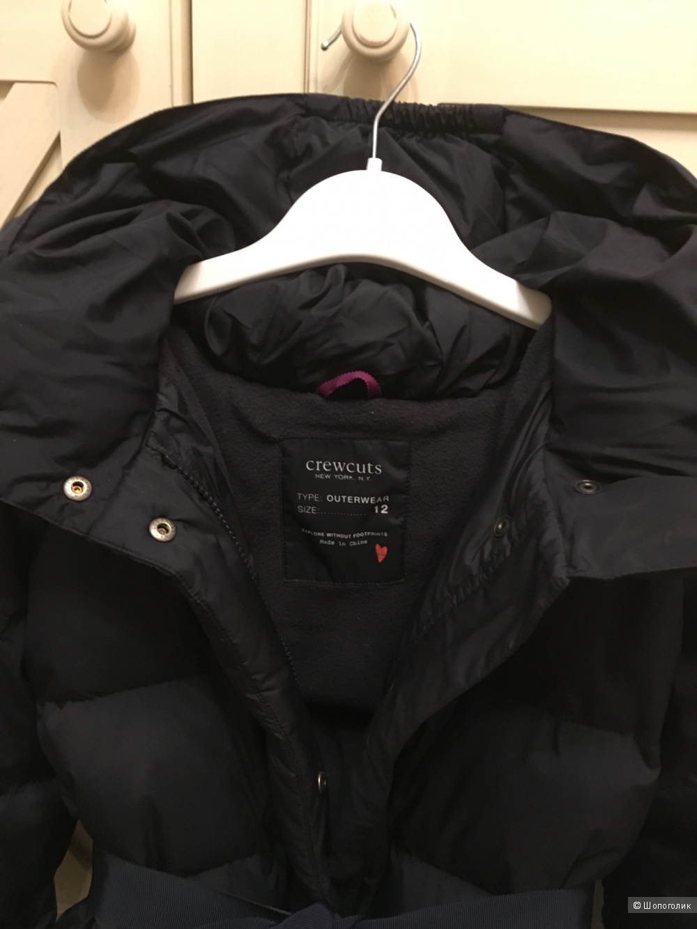 Пальто пуховик для девочки J.Crew Girls 12 лет