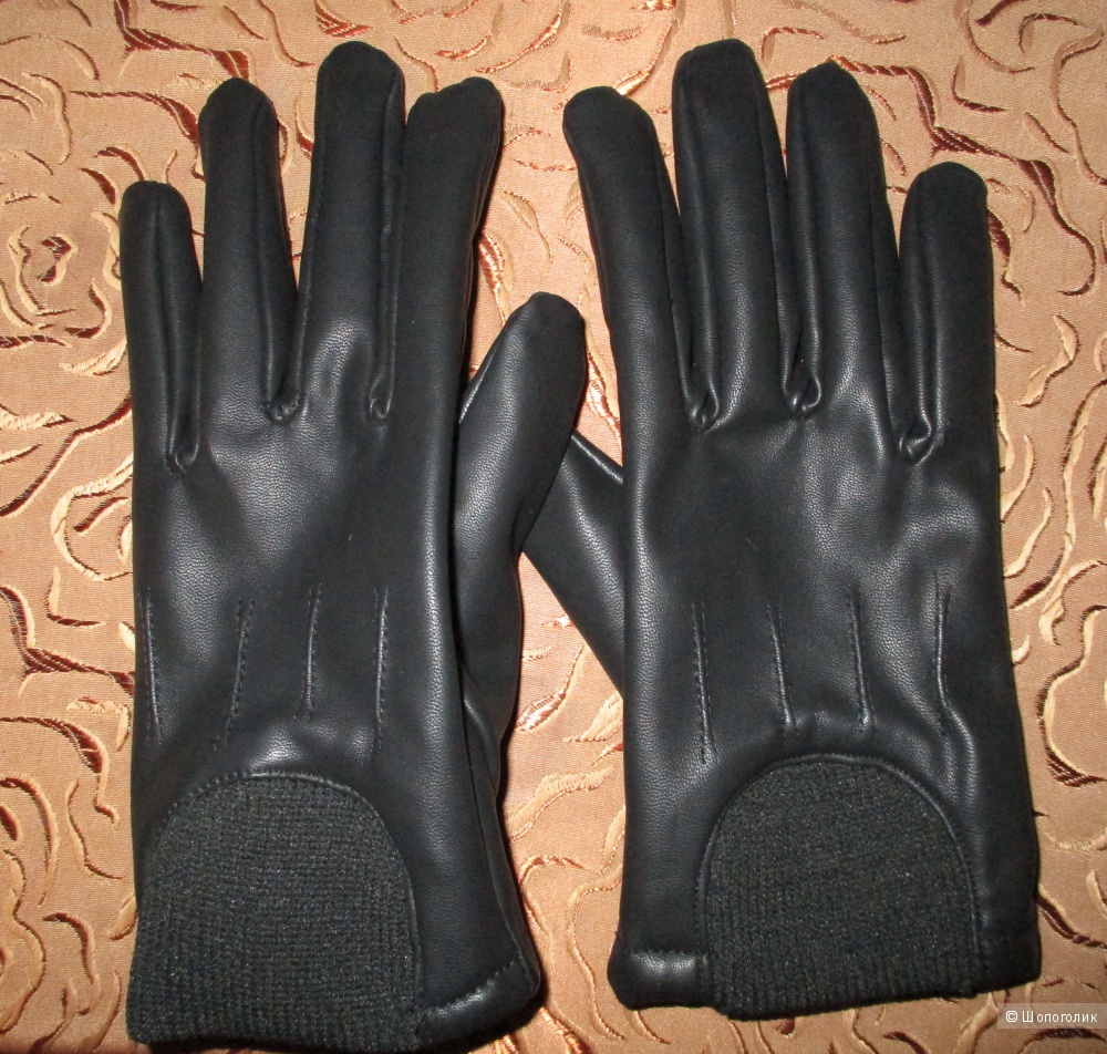 Кожаные перчатки 42-46 размер  Zolla