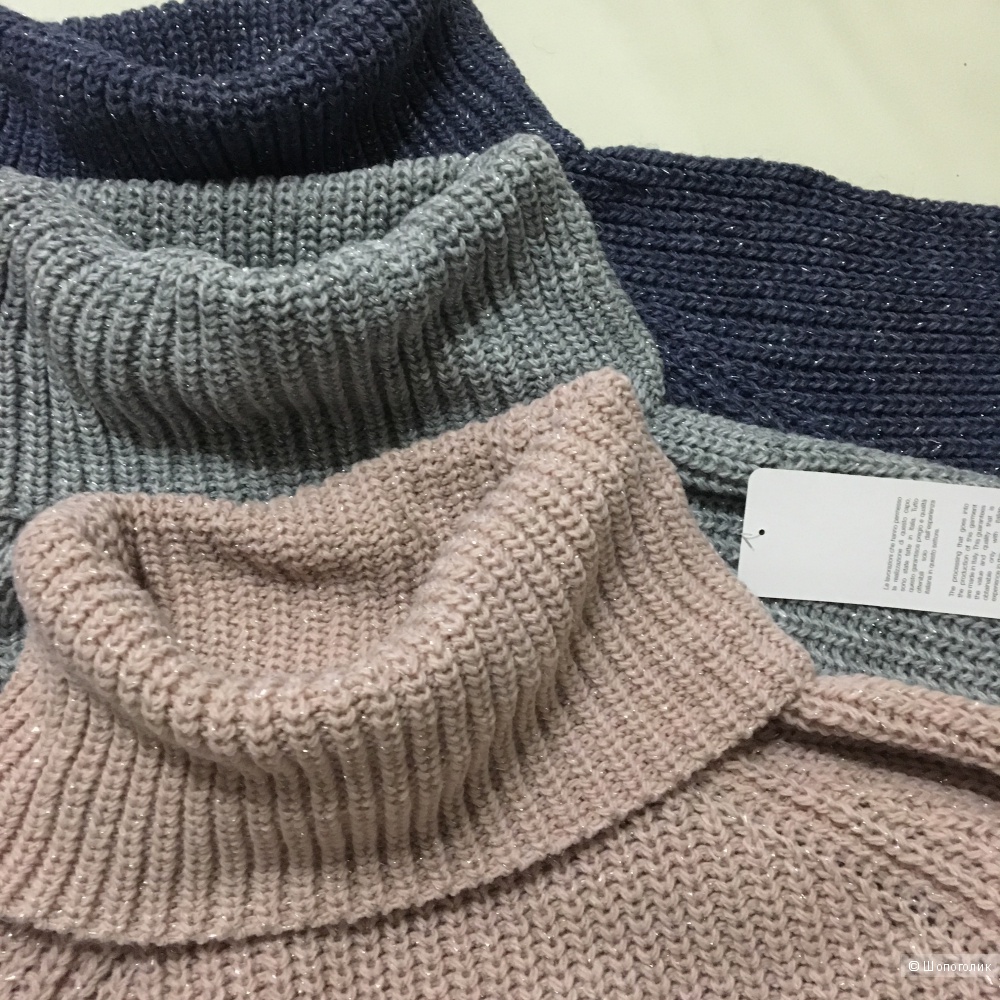 Свитер с кружевом Италия Серебро ZyK, one size