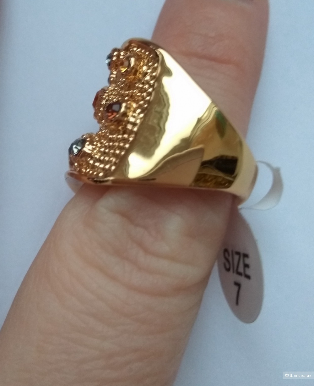 Коктейльное кольцо от Viennois, наш размер 17-18, US 7
