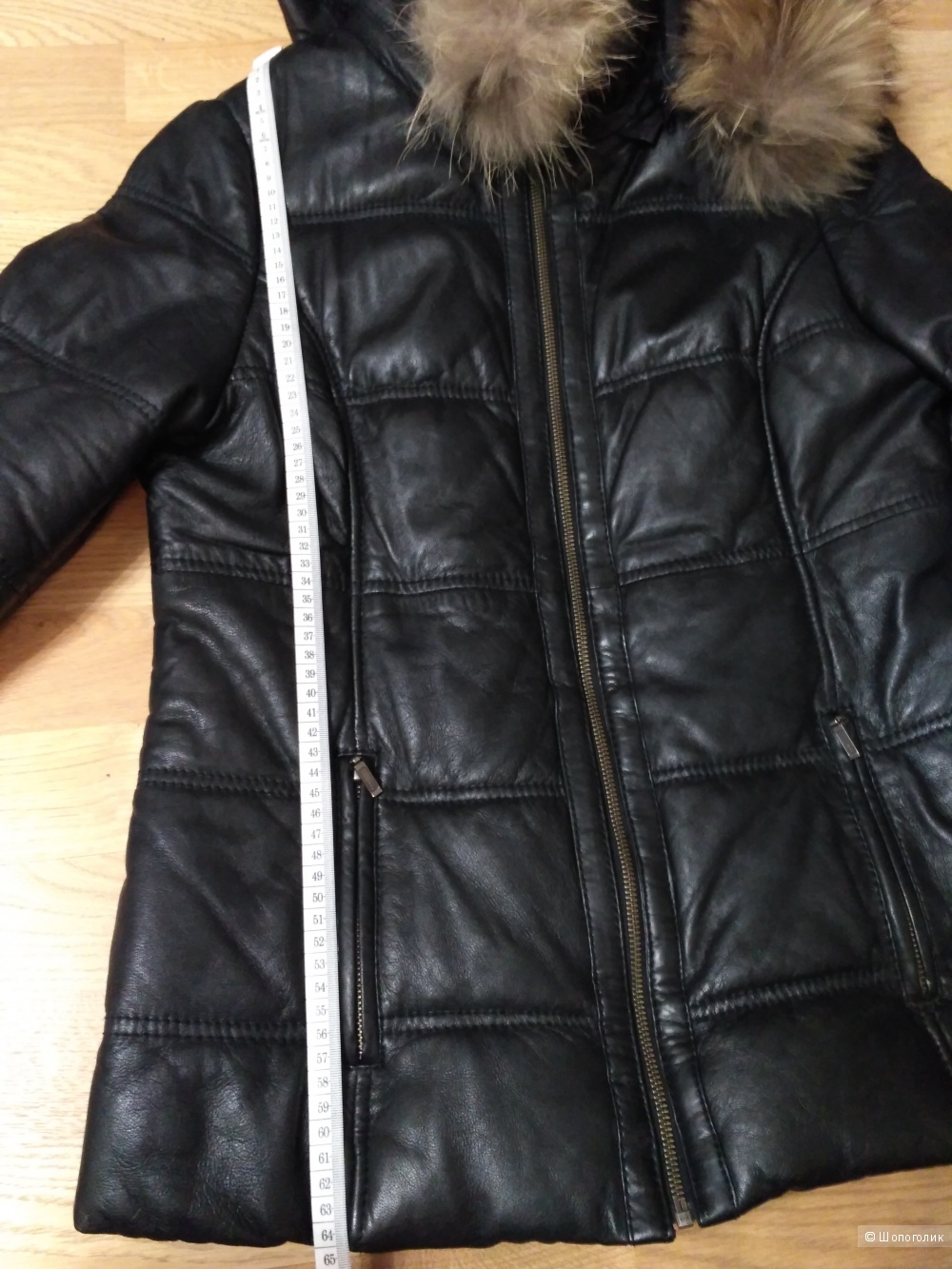 Зимняя кожаная куртка, 44 размер, фирма "Алеф"