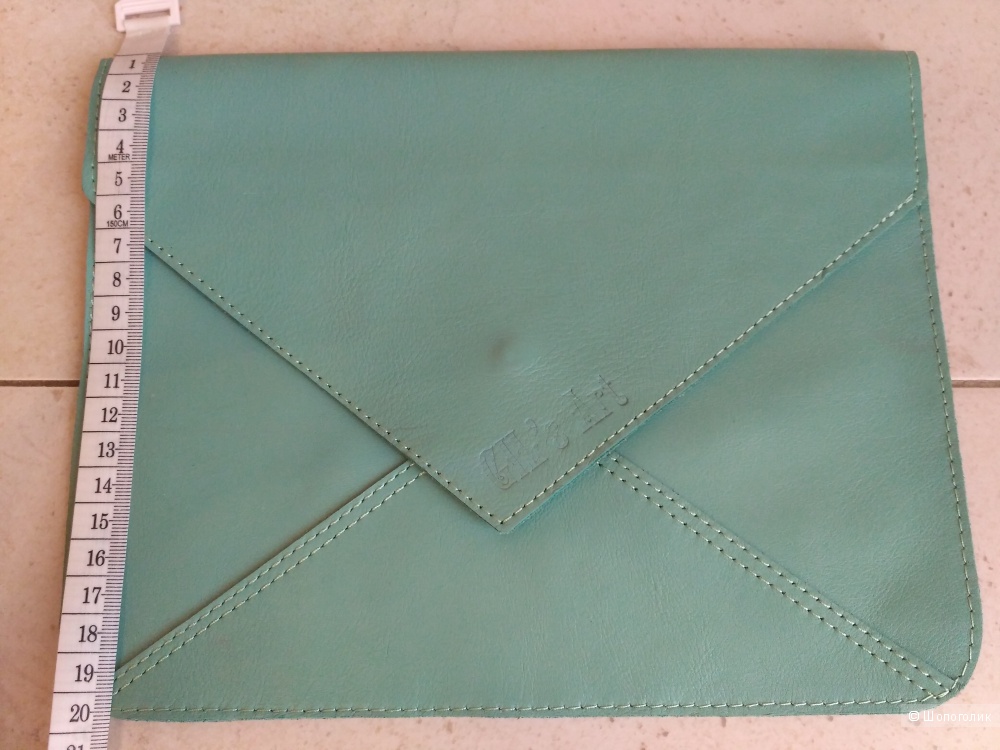 Кожаный клатч-конверт, размер 20х25 см, GIL's Art дизайнерская мастерская