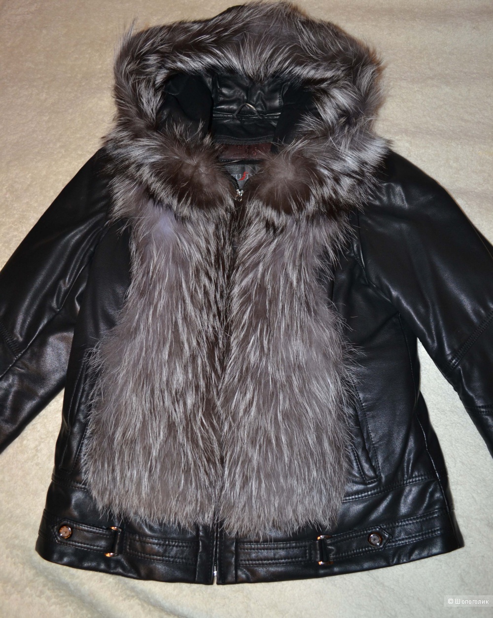 Куртка кожа с чернобуркой 42-44