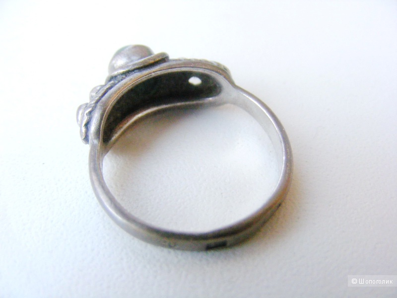 Кольцо хризопраз серебро 925 размер 17