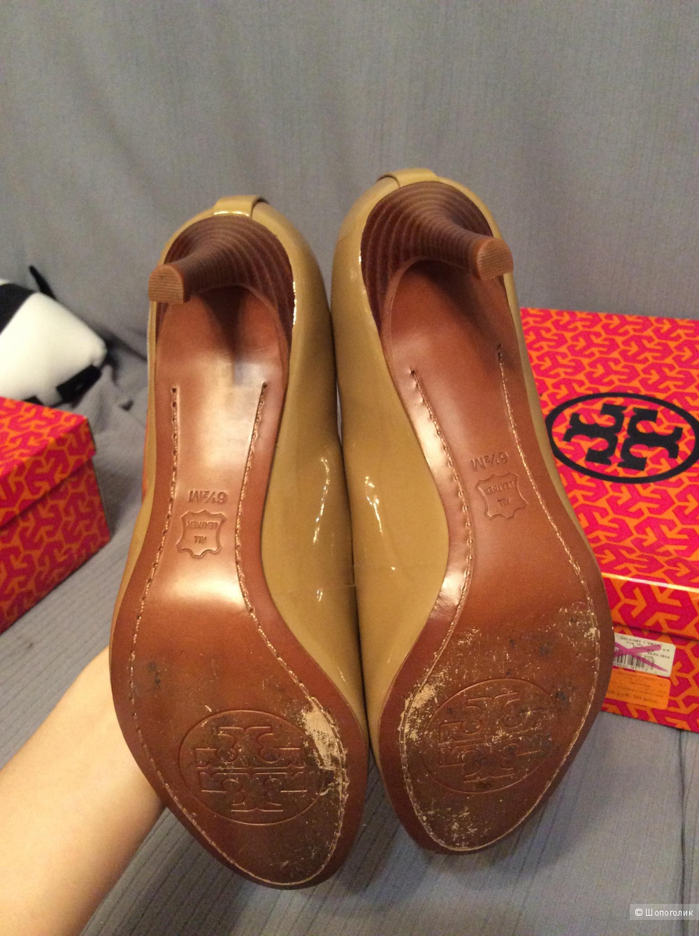 Туфли лаковые Tory Burch размер 6,5 американский