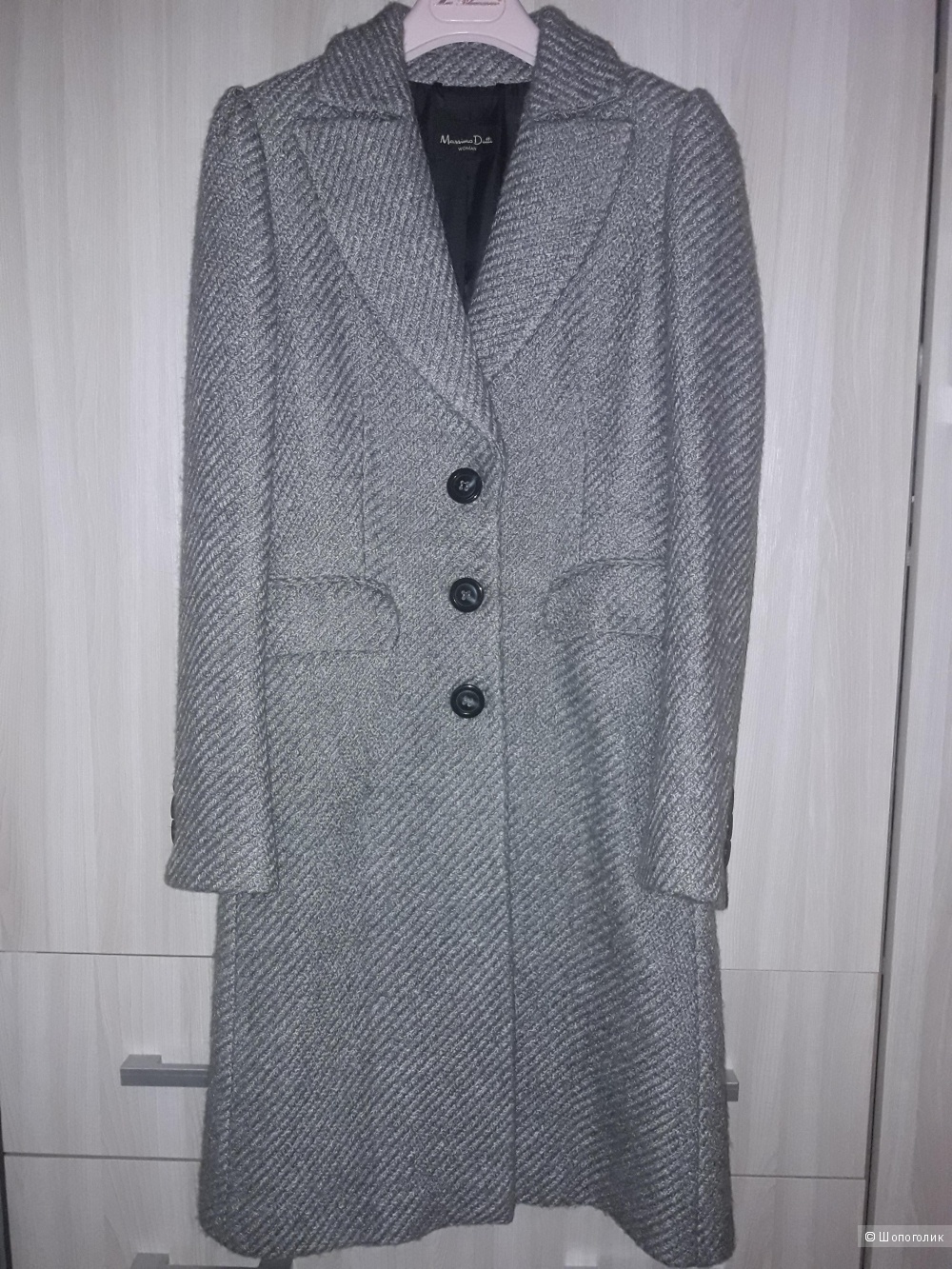 Пальто твидовое Massimo Dutti, размер 42