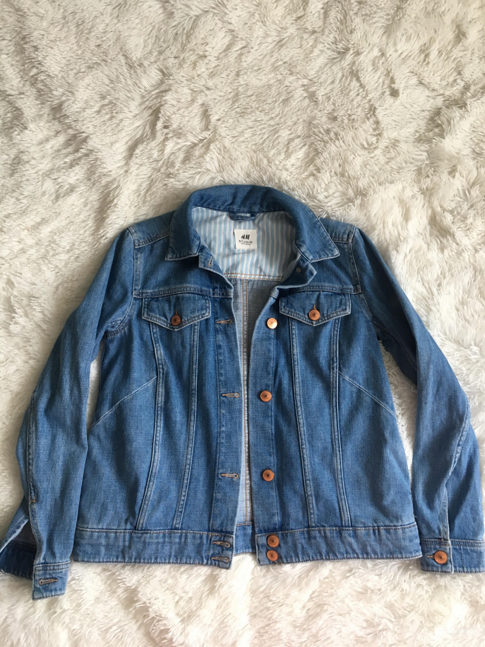 Комплект джинсовка H&M, размер S+Юбка Denim co, размер S