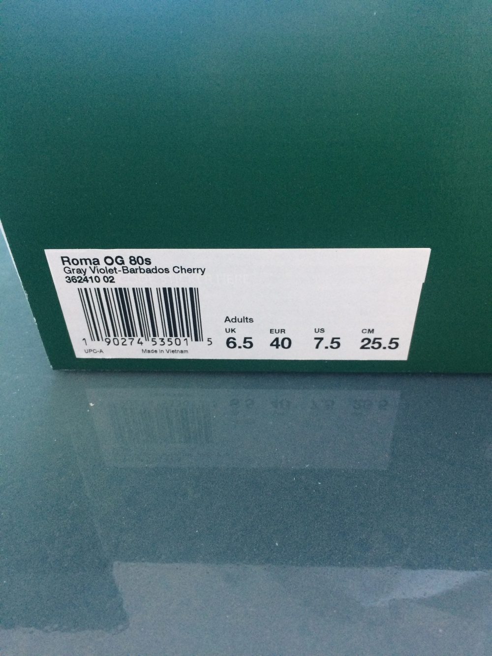 Кроссовки PUMA Roma OG 80s, 40