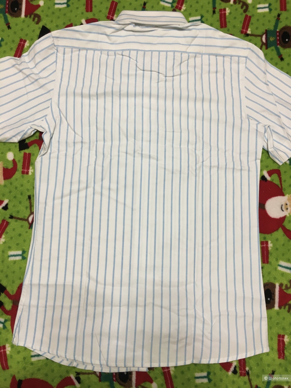 Детская рубашка с коротким рукавом, размер S, на 13-14 лет.
