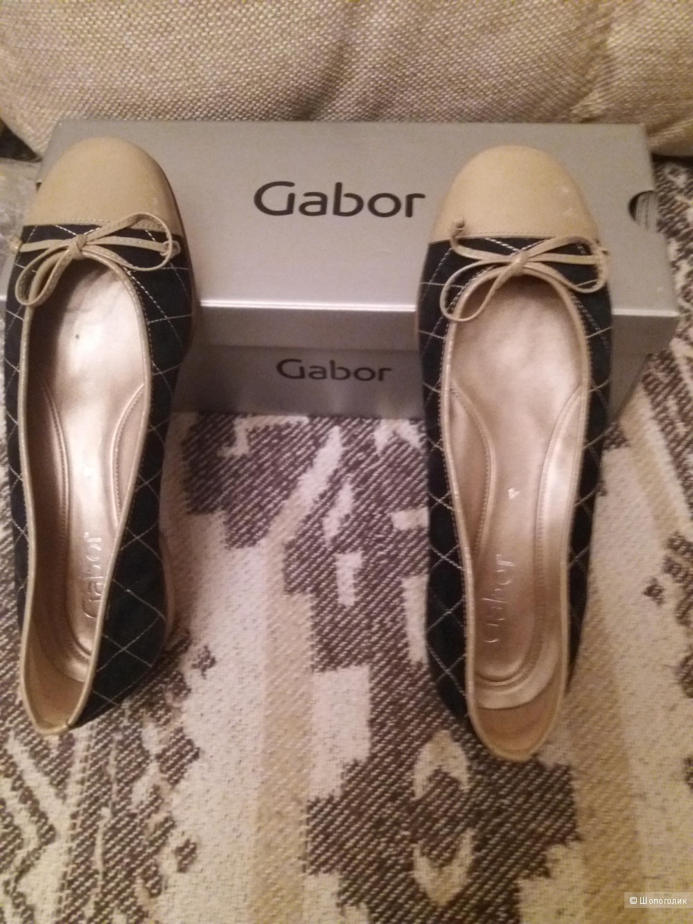 Балетки замшевые Gabor 37 размера