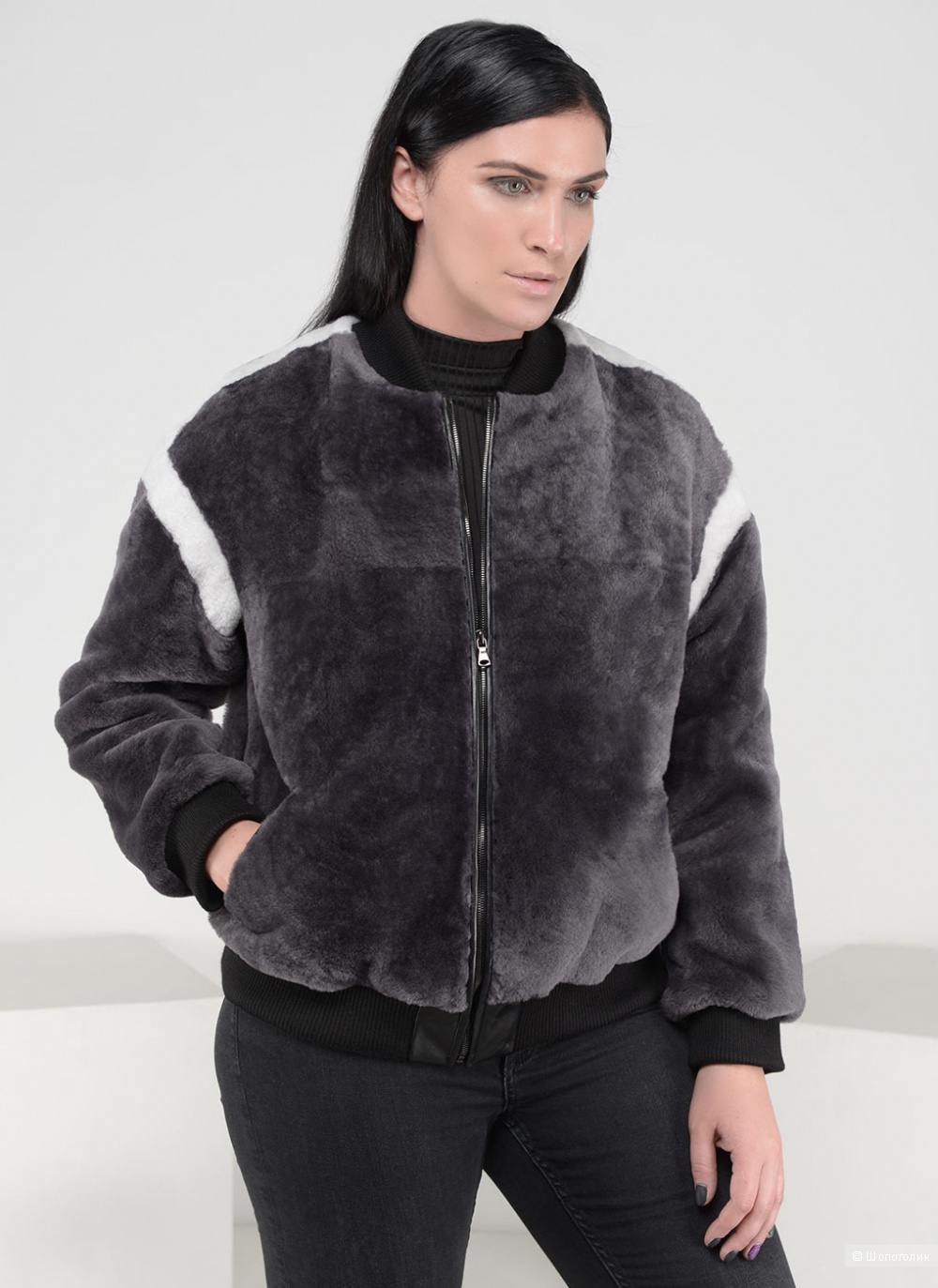 Меховая куртка, бренд Российский мех, 44 размера