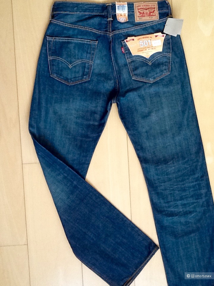 Мужские джинсы LEVI'S 501,размер W 34 L 32