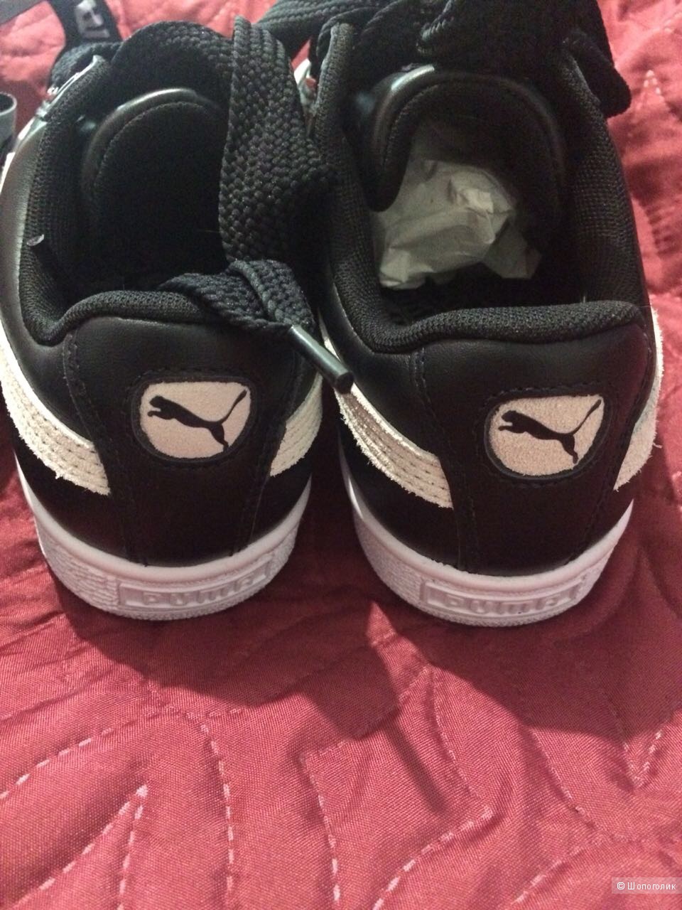 Кожаные кеды Puma 'Basket Heart DE', размер 5UK, 25 см по стельке