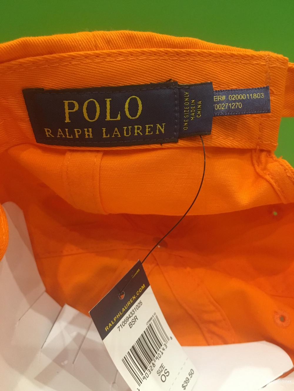 Бейсболка Polo Ralph Lauren,one size.