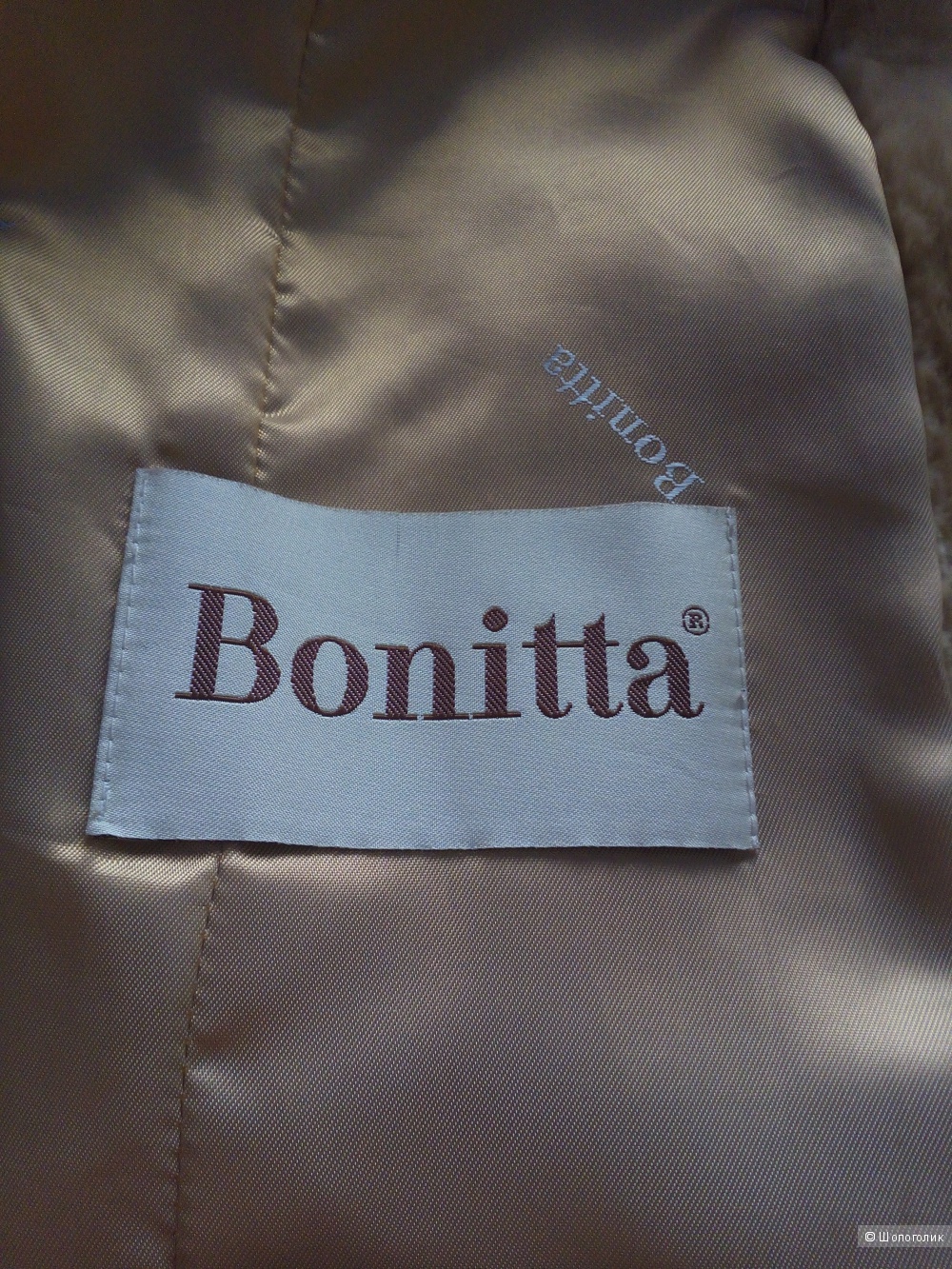 Мутоновая шуба с мехом лисы Bonitta, 46