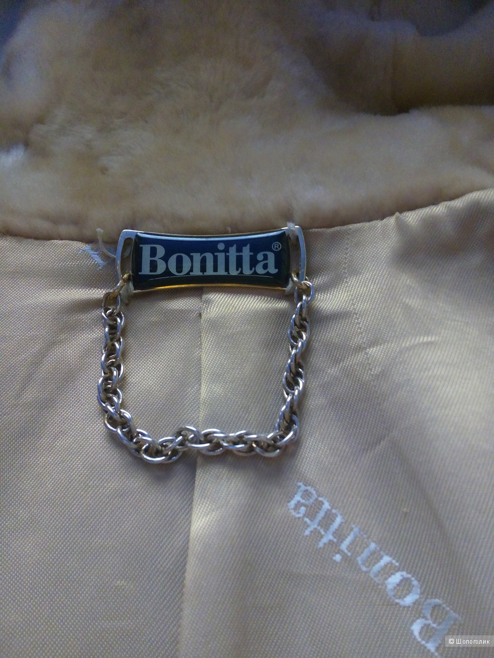 Мутоновая шуба с мехом лисы Bonitta, 46