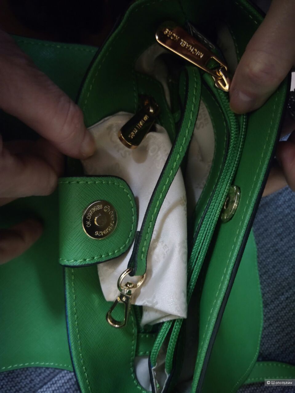 Michael Kors: сумка, кожа сафтяно, оригинал
