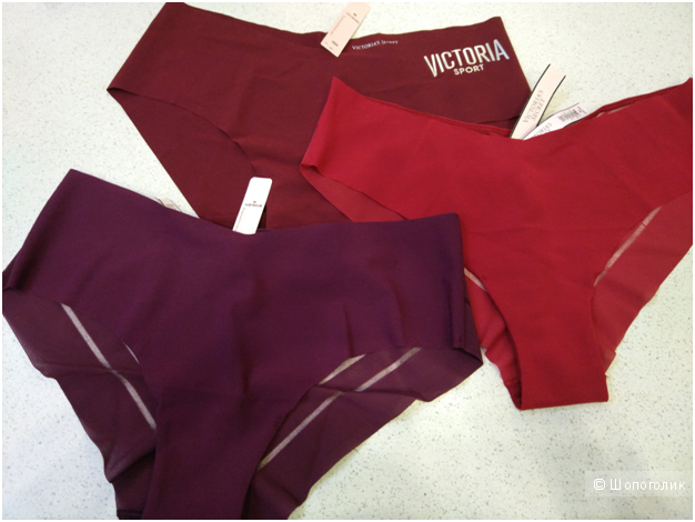 Бесшовные трусики Victoria`s Secret маркировка М (комплект из 3х шт)
