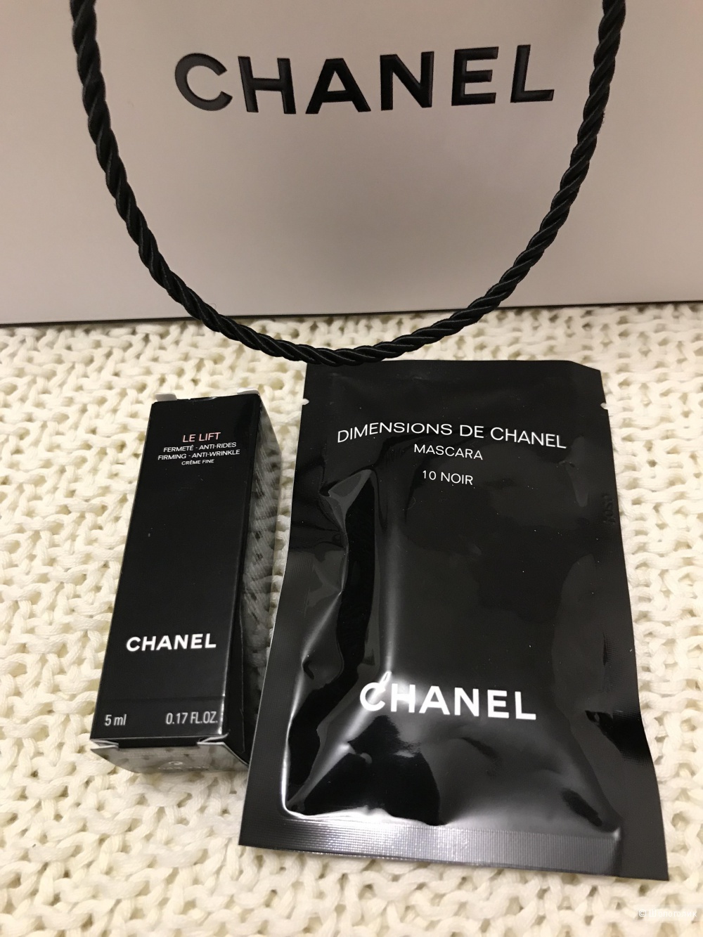 Миниатюры крем Le Lift 5 мл и тушь Dimensions de Chanel 1 мл