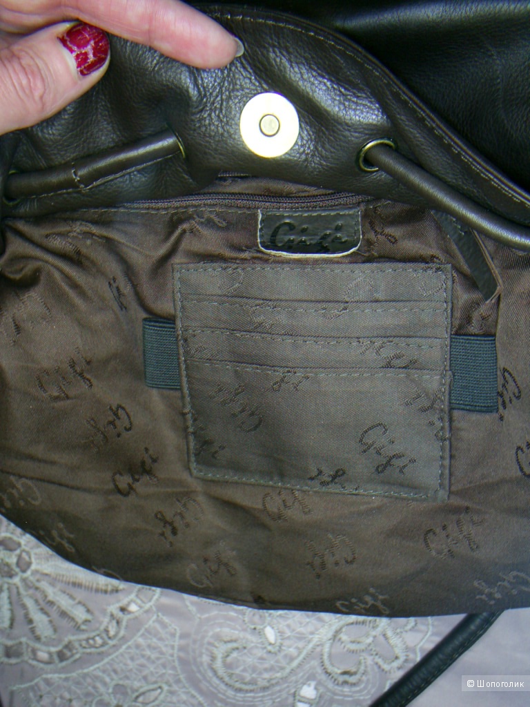 Кожаная сумка от Gigi.