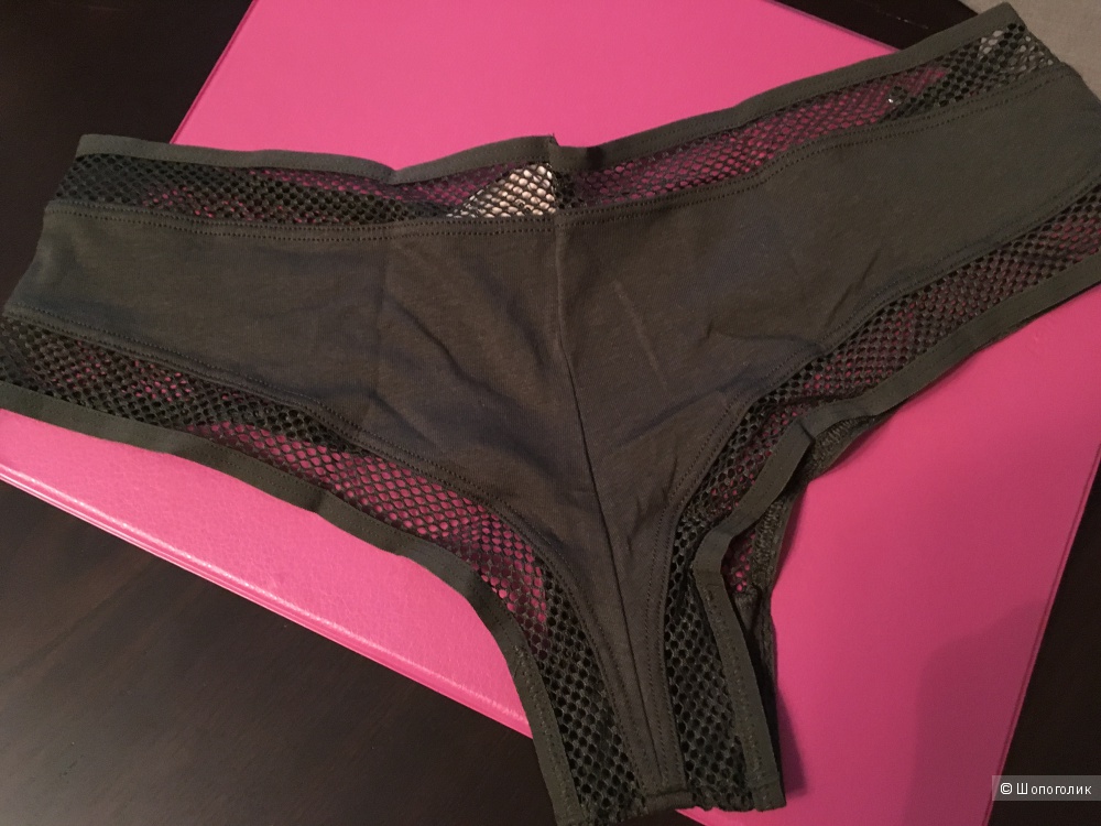 Трусики Victoria's Secret Fishnet-waist Cheeky Panty, размер S (сет из 3 штук)