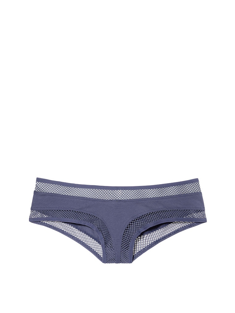 Трусики Victoria's Secret Fishnet-waist Cheeky Panty, размер S (сет из 3 штук)