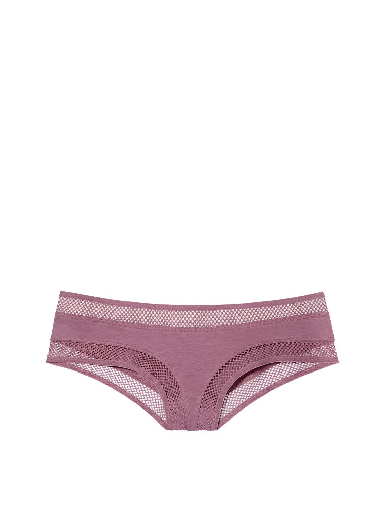 Трусики Victoria's Secret Fishnet-waist Cheeky Panty, размер S (сет из 3 штук)