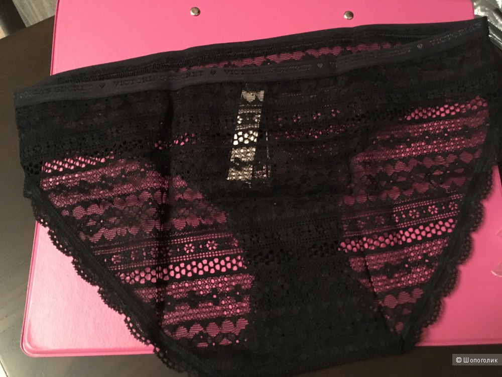 Кружевные трусики бикини Victoria's Secret, размер S (сет из 2 штук)