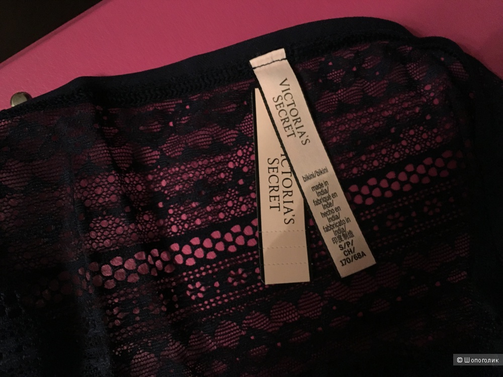 Кружевные трусики бикини Victoria's Secret, размер S (сет из 3 штук)