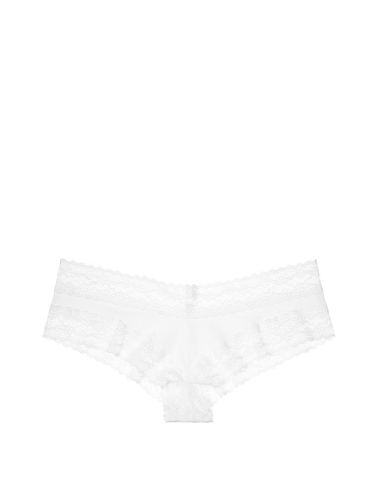 Трусики Victoria's Secret Lace-waist Cheeky Panty, размер S (Сет из 3 штук)
