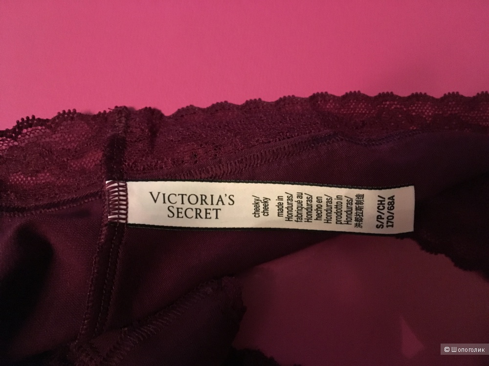 Трусики Victoria's Secret Lace-waist Cheeky Panty, размер S (Сет из 3 штук)