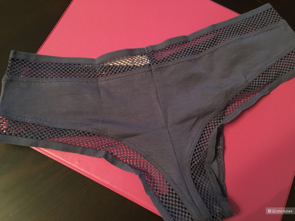 Трусики Victoria's Secret Fishnet-waist Cheeky Panty, размер S (сет из 3 штук)
