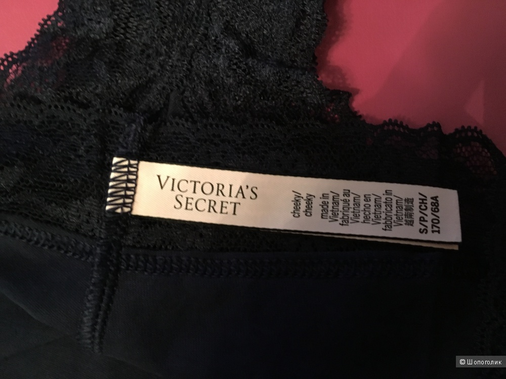 Трусики Victoria's Secret Lace-waist Cheeky Panty, размер S (Сет из 3 штук)