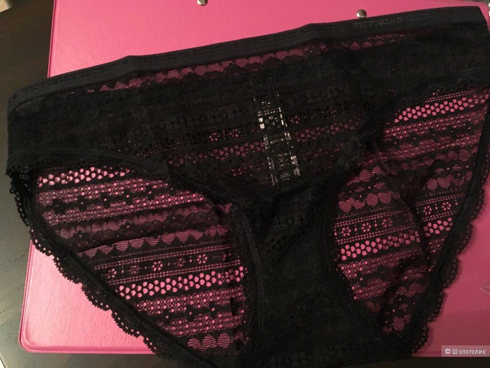 Кружевные трусики бикини Victoria's Secret, размер S (сет из 2 штук)