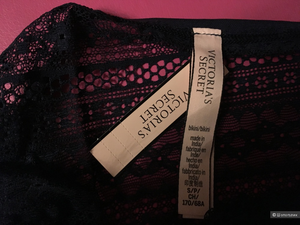 Кружевные трусики бикини Victoria's Secret, размер S (сет из 2 штук)