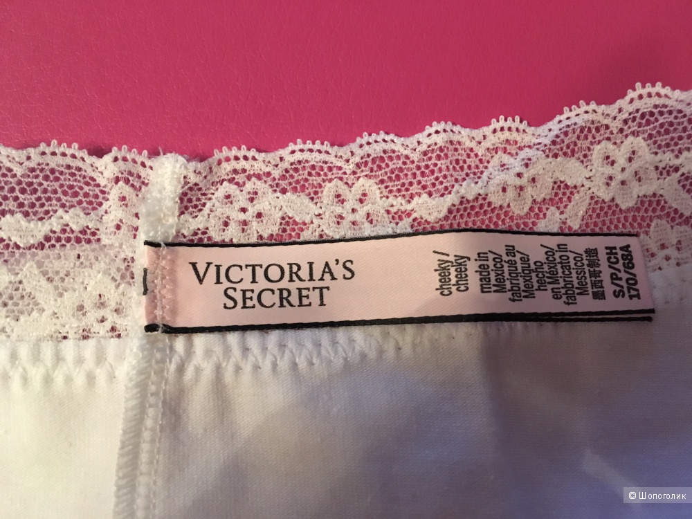 Трусики Victoria's Secret Lace-waist Cheeky Panty, размер S (Сет из 3 штук)