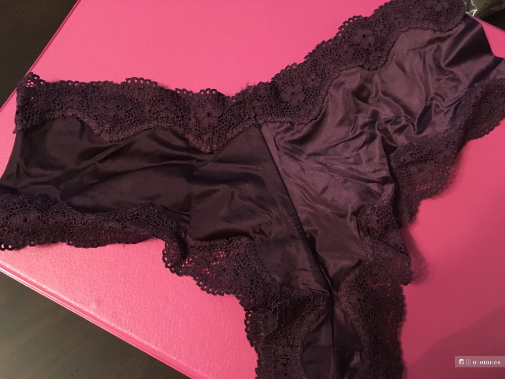 Трусики Victoria's Secret Very Sexy Lace-Trim Cheeky Panty, размер XS (сет из 3 штук)
