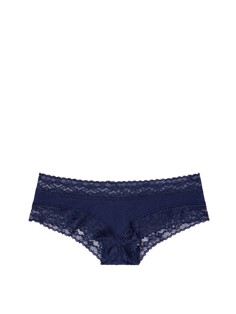 Трусики Victoria's Secret Lace-waist Cheeky Panty, размер S (Сет из 3 штук)