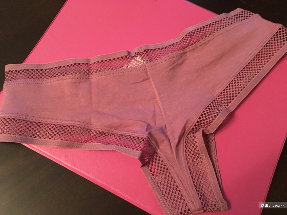 Трусики Victoria's Secret Fishnet-waist Cheeky Panty, размер S (сет из 3 штук)
