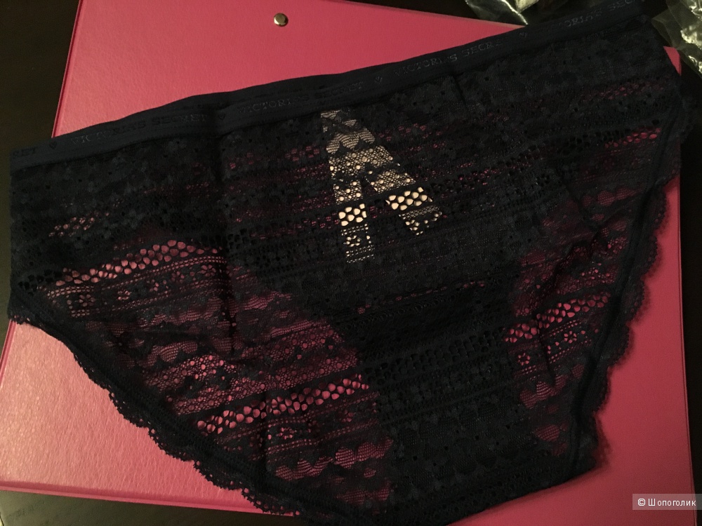 Кружевные трусики бикини Victoria's Secret, размер S (сет из 3 штук)