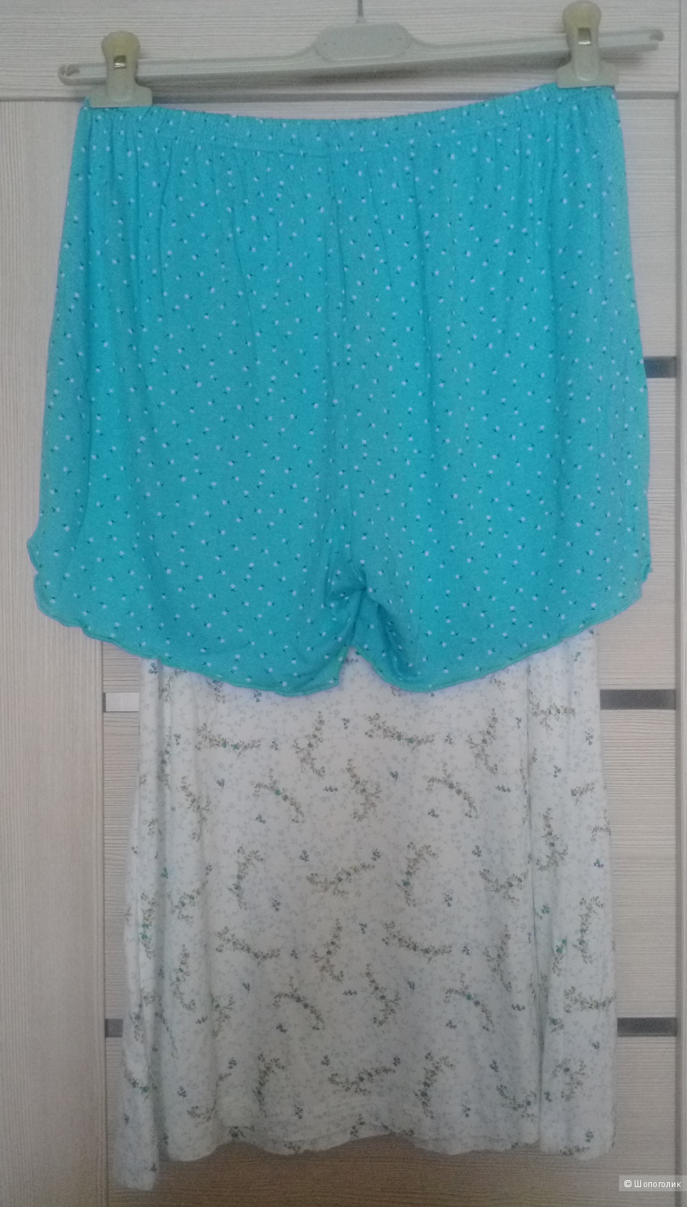 Пижама Melado, размер 52, цвет белый/голубой
