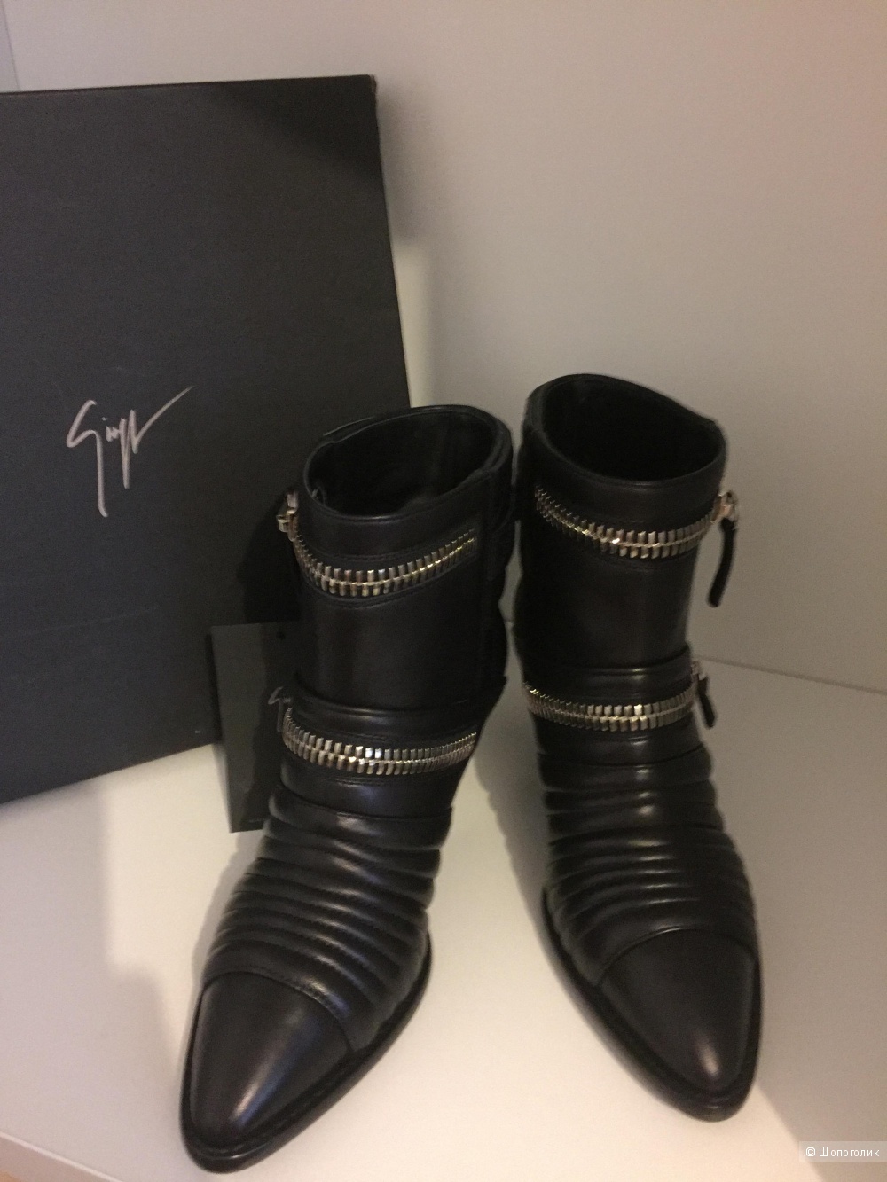 GIUSEPPE ZANOTTI DESIGN Ankle Boots демисезонные сапоги 37 размер