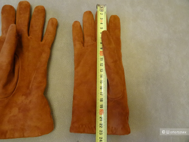 Перчатки искусственная замша, размер 7,5