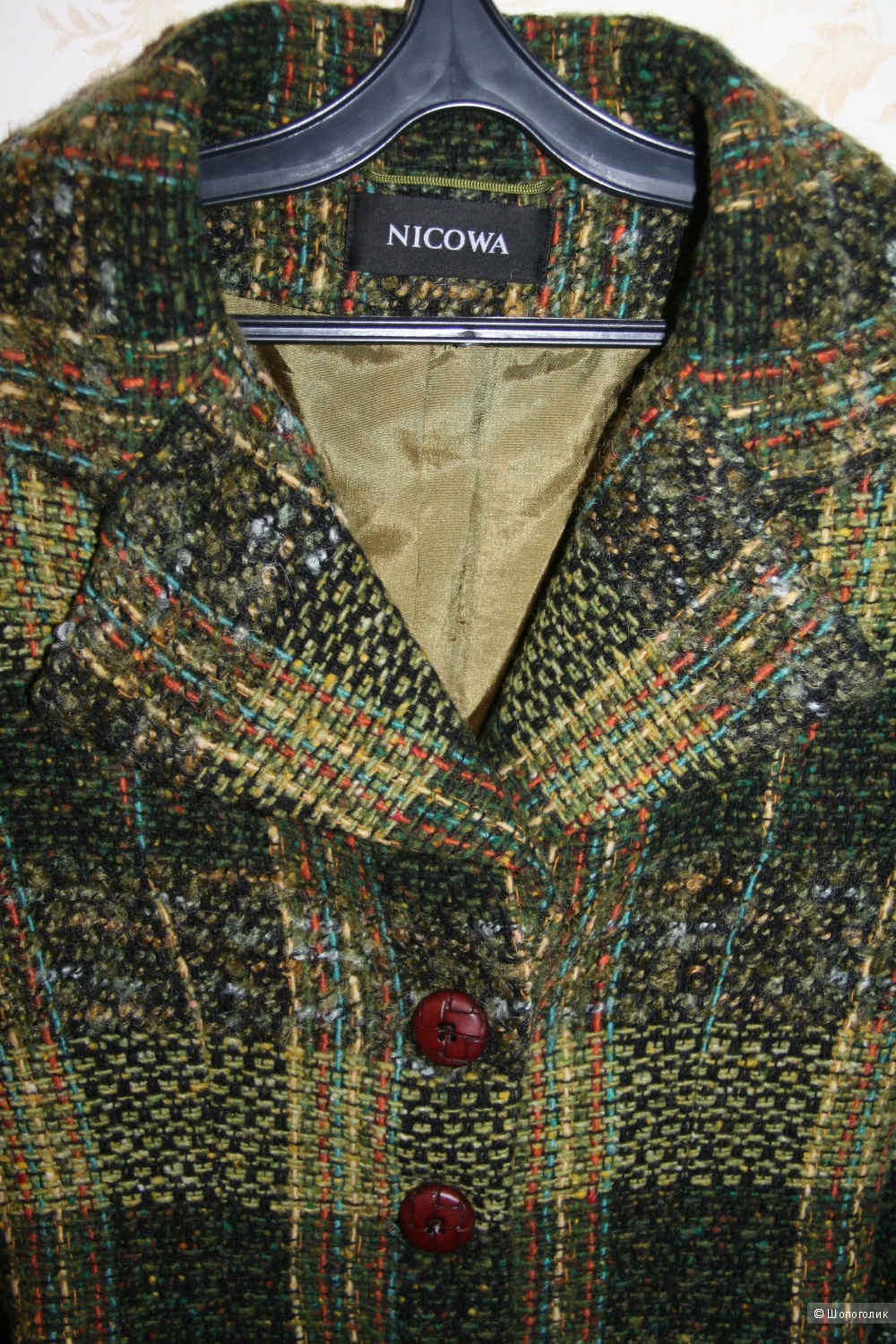 Шерстяной костюм букле с юбкой Nicowa, р. 42