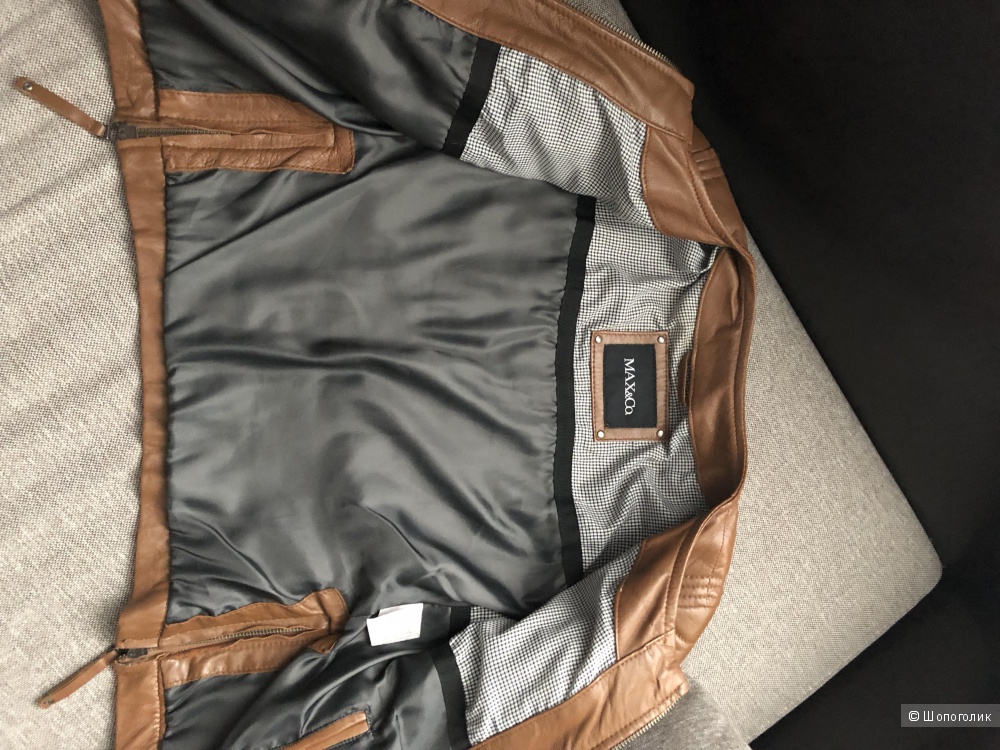 Куртка кожа Max & Co. Размер xs-s
