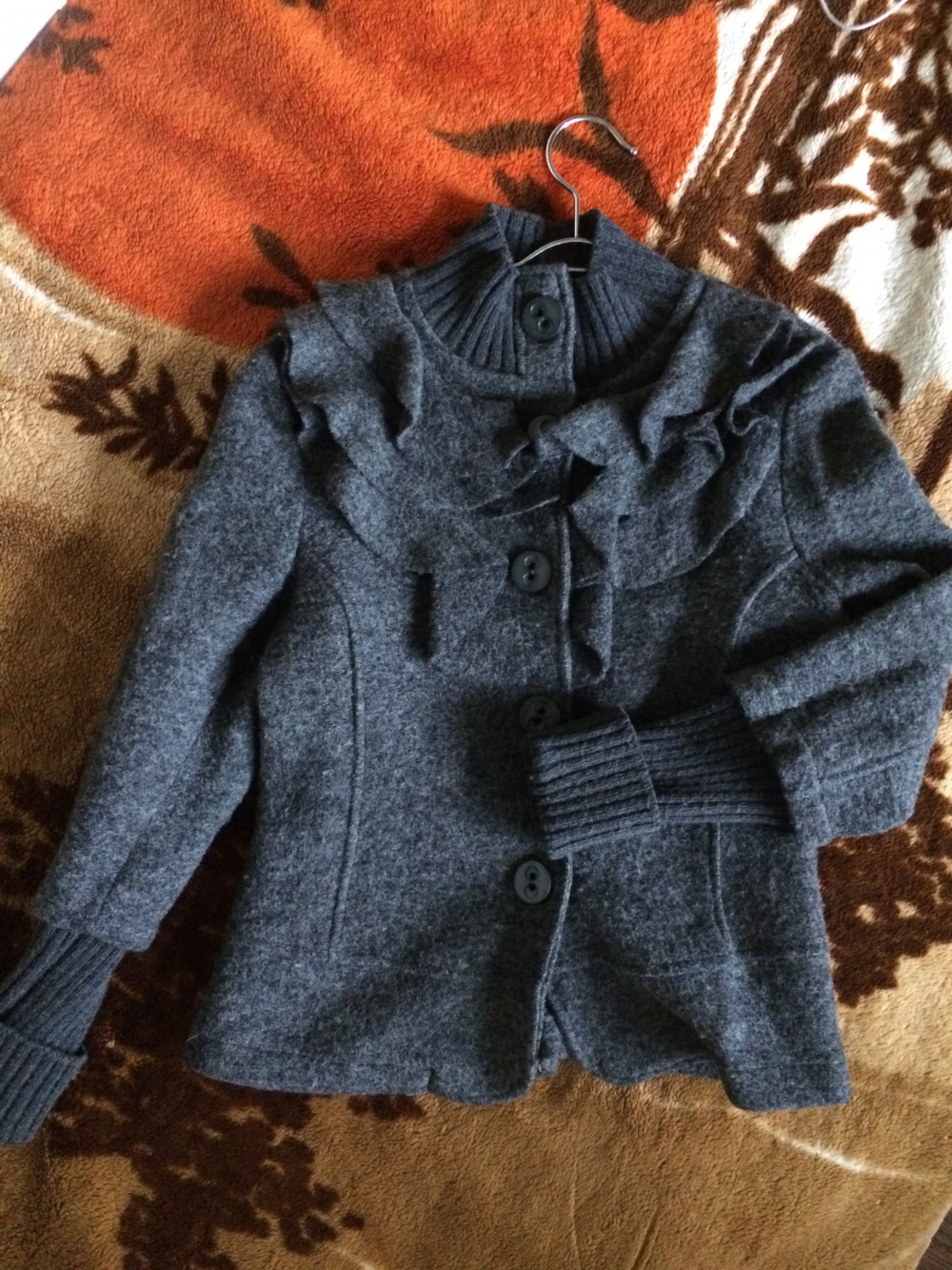 Куртка-пиджак из валеной шерсти, Италия,р.46, TWEEN