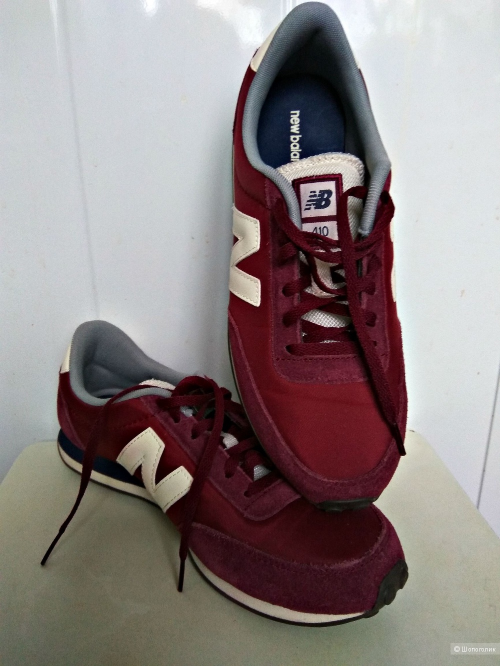 Бордовые кроссовки New Balance 410, р.40