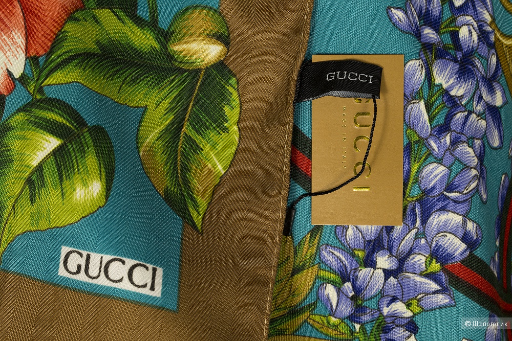 Платок Gucci Flora, 90*90 см.