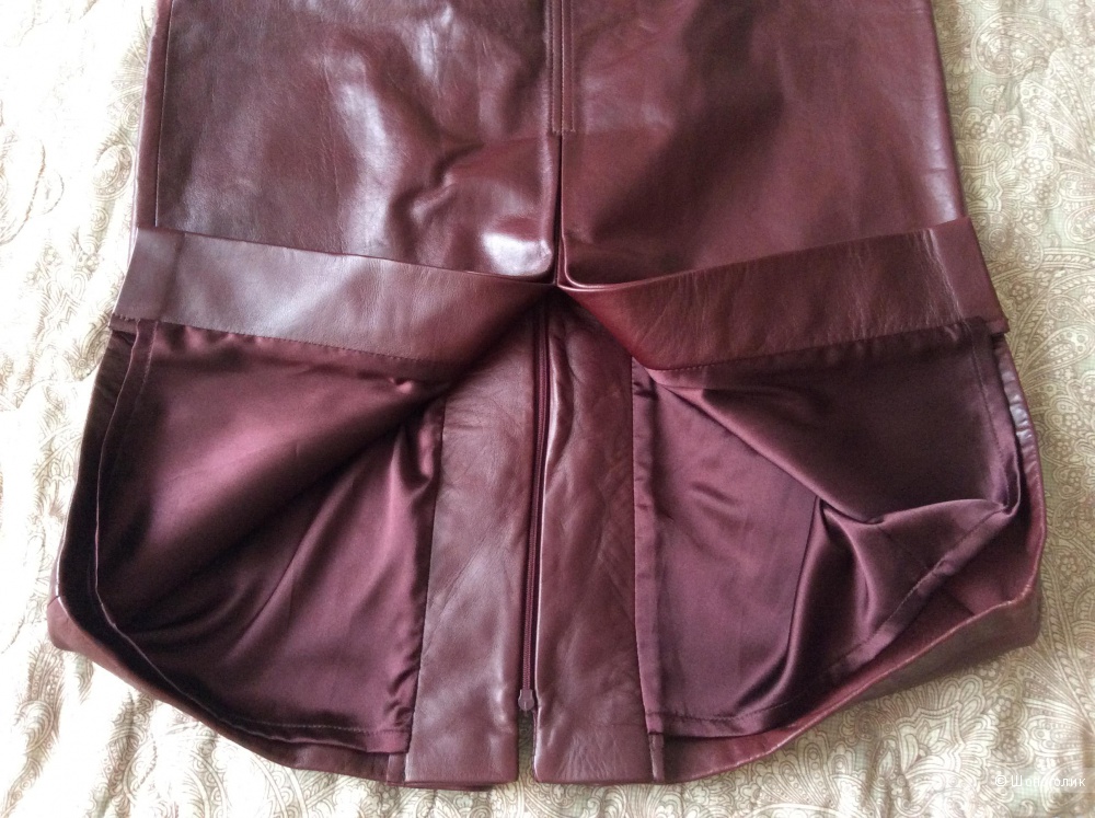 Кожаная юбка Elie Tahari, размер 46