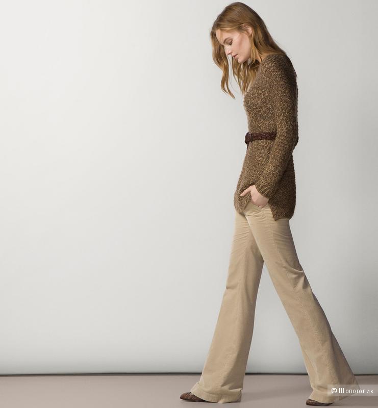Massimo Dutti: хлопковые брюки-стрейч клеш, 42 евро